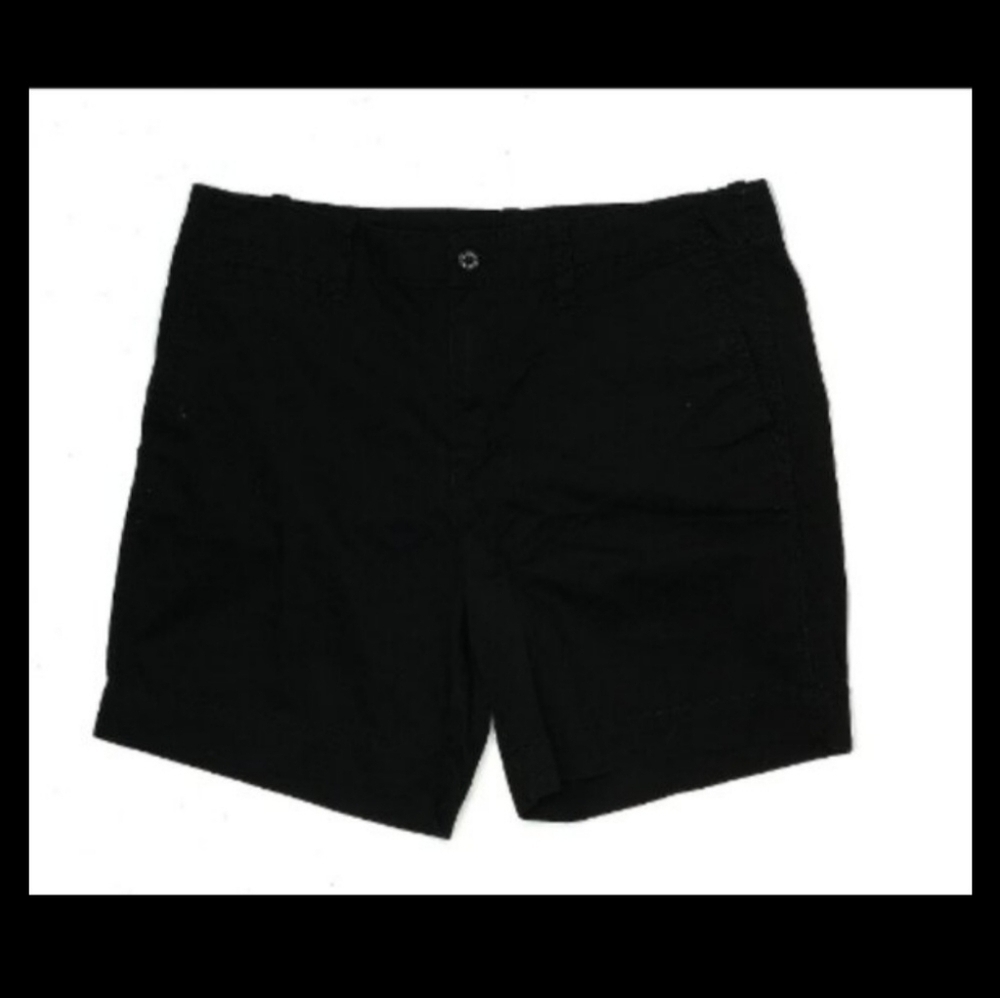 Lauren Ralph Lauren Black Cotton Shorts Size 16